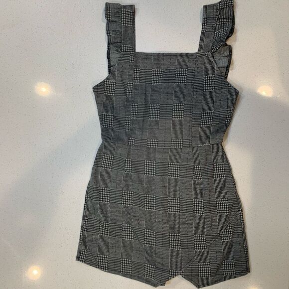 Jack by BB Dakota Plaid Romper NWT - Picture 1 of 8